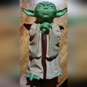 Green and Tan Yoda Hand Puppet 1981 Hong Kong